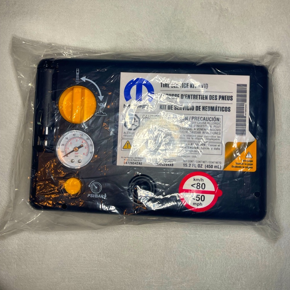 New Mopar Tire Service Kit Emergency Inflator Compressor Sealant.